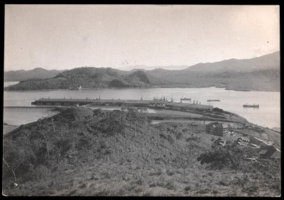 View of Buildings and Wharves at Balboa, Panama, the Pacific Entrance to the Canal by Byron Company